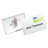 Boîte de 25 badges pliables Click Fold fixation épingle + pince