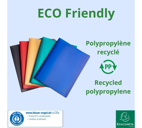 Protège-documents PP recyclé semi-rigide 100 vues Opak