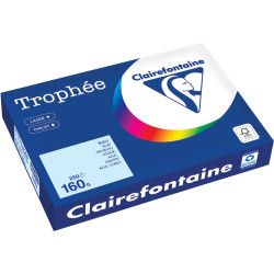 Paquet de 250 feuilles format A3 160g bleu CLAIREFONTAINE