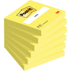 Paquet 6 blocs 100 feuilles Post-It 76 x 76 mm coloris jaune