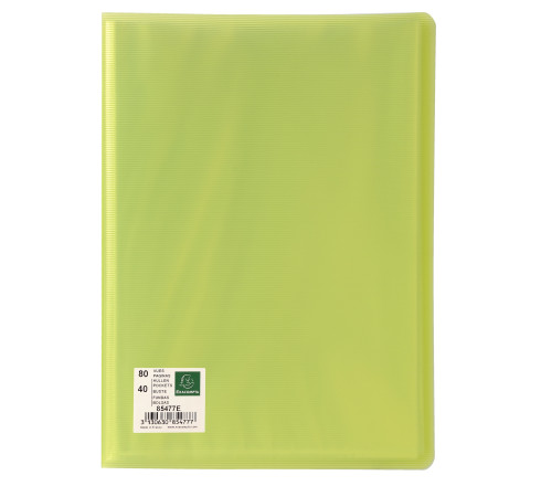 Protège-documents en polypropylène rigide Linicolor® 80 vues - A4