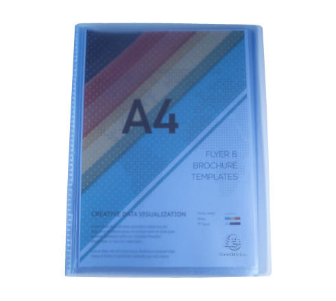 Protège-documents en polypropylène semi rigide Chromaline 80 vues - A4