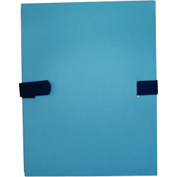 Chemise extensible toilée avec velcro, bleu