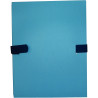 Chemise extensible toilée avec velcro, bleu