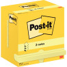 Lot de 12 bloc de 100 feuilles z-notes repositionnable 76 x 127 mm col