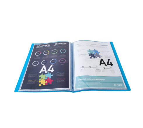 Protège-documents en polypropylène semi-rigide Iderama PP 100 vues - A4