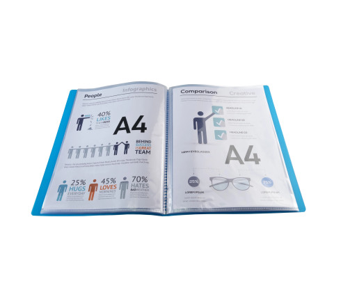 Protège-documents en polypropylène semi-rigide Iderama PP 100 vues - A4