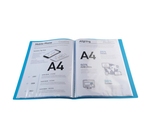 Protège-documents en polypropylène semi rigide IDERAMA PP 60 vues - A4