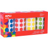 Pack de 4 rouleaux de 7080 gommettes hexagonales assorties