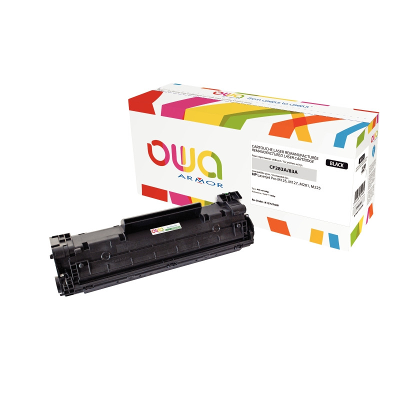 OWA cartouche laser noire remanufacturée compatible HP 83A (CF283A)