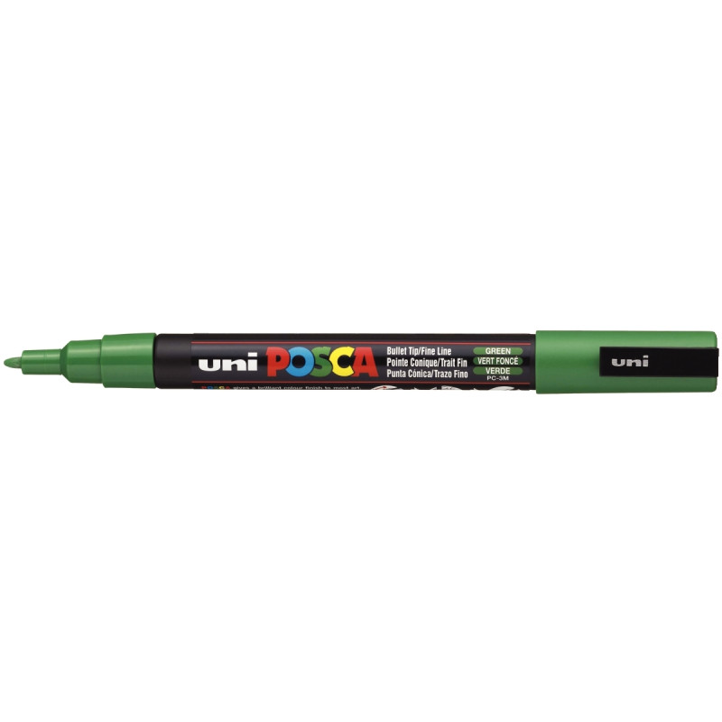 Marqueur Posca pointe fine ogive vert foncé
