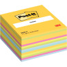 Cube de 450 feuilles de notes post-it repositionnables 76 x 76 mm coul