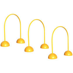 Lot de 3 arcs en PVC tunnel hauteur 70cm