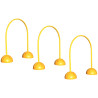 Lot de 3 arcs en PVC tunnel hauteur 70cm