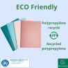 Protège-documents semi-rigide en PP recyclé 40 vues Skandi