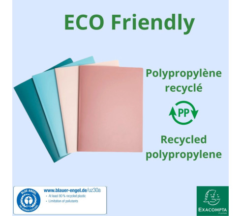 Protège-documents semi-rigide en PP recyclé 60 vues Skandi