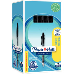 Pack de 36 stylos Flexgrip Ultra noirs dont 6 gratuits
