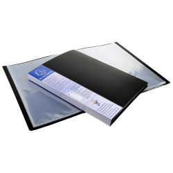 Protège-documents en polypropylène rigide avec porte étiquette 3 faces Up Line Opaque 20 vues - A4