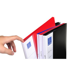 Protège-documents en polypropylène rigide avec porte étiquette 3 faces Up Line Opaque 20 vues - A4