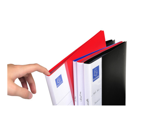Protège-documents en polypropylène rigide avec porte étiquette 3 faces Up Line Opaque 20 vues - A4