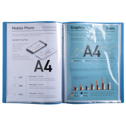 Protège-documents en PP recyclé semi-rigide BeeBlue 60 vues - A4