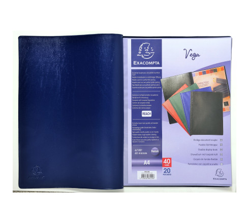 Protège-documents PVC - 40 vues - Vega opaque - A4