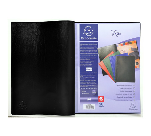 Protège-documents PVC - 40 vues - Vega opaque - A4