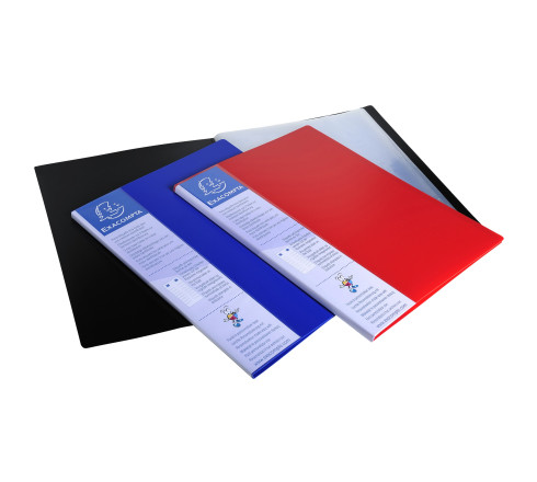 Protège-documents en polypropylène rigide avec porte étiquette 3 faces Up Line Opaque 60 vues - A4