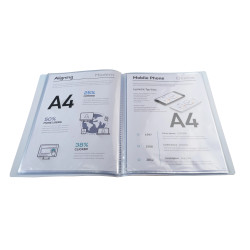 Protège-documents en polypropylène semi-rigide Aquarel PP 60 vues - A4