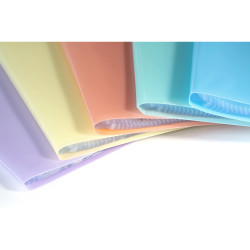 Protège-documents en polypropylène semi rigide Chromaline Pastel 60 vues - A4