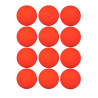 Lot de 12 balles de hockey orange