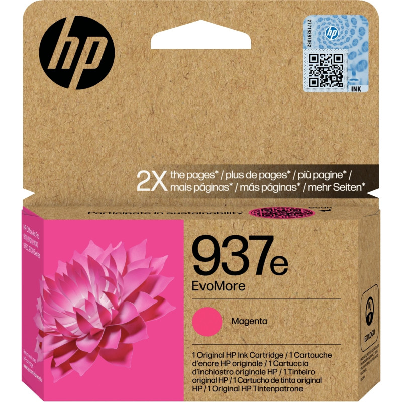HP 937e cartouche d'encre magenta haute capacité authentique (4S6W7NE)