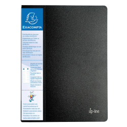 Protège-documents en polypropylène rigide avec porte étiquette 3 faces Up Line Opaque 120 vues - A4
