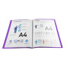 Protège-documents couverture carte semi rigide Teksto 40 vues - A4
