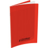 Piqûre 32 pages CONQUERANT, 17x22 cm, seyès, couv PP rouge