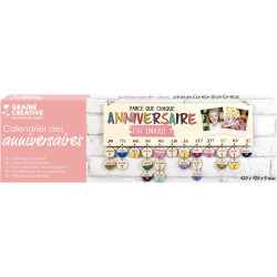 Calendrier des anniversaires en bois