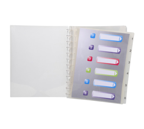 Protège-documents amovibles à anneaux polypropylène Crystal 60 vues - A4