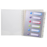 Protège-documents amovibles à anneaux polypropylène Crystal 60 vues - A4