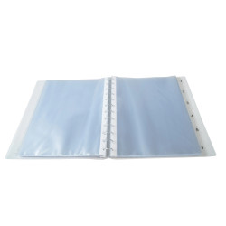 Protège-documents amovibles à anneaux polypropylène Crystal 60 vues - A4