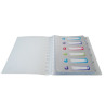 Protège-documents amovibles à anneaux polypropylène Crystal 60 vues - A4