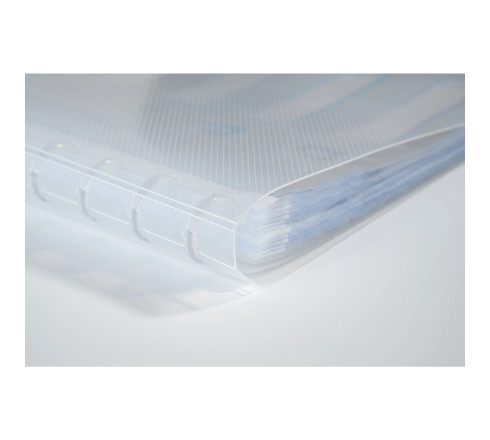 Protège-documents amovibles à anneaux polypropylène Crystal 60 vues - A4