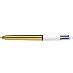 Stylo bille 4 Couleurs Shine or