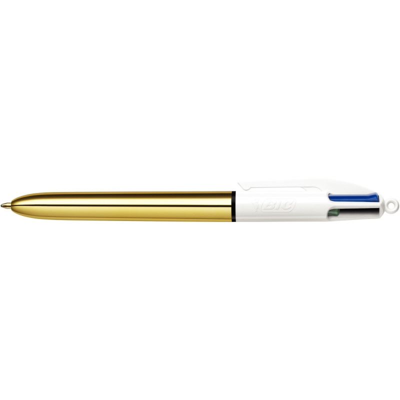 Stylo bille 4 Couleurs Shine or