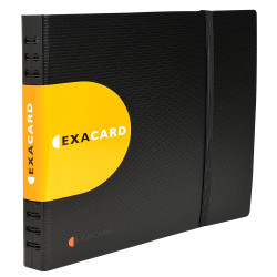 Porte cartes de visite Exacard à pochettes détachables 240 cartes Exactive® - 20x25cm