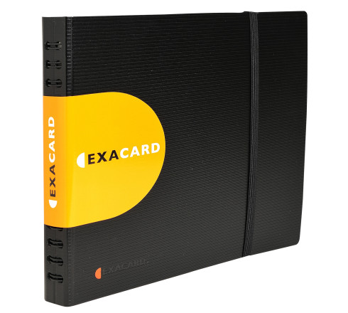 Porte cartes de visite Exacard à pochettes détachables 240 cartes Exactive® - 20x25cm