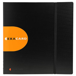 Porte cartes de visite Exacard à pochettes détachables 320 cartes Exactive® - 26,5x25cm