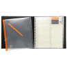 Porte cartes de visite Exacard à pochettes détachables 320 cartes Exactive® - 26,5x25cm