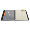 Porte cartes de visite Exacard à pochettes détachables 320 cartes Exactive® - 26,5x25cm