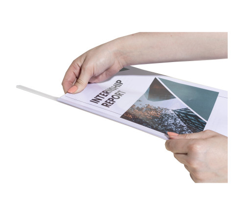 Boite de 25 baguettes à relier 3mm capacité 30 feuilles A4