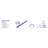 Boite 100 reliures spirales plastique 8mm
